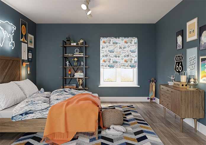 Tinker Town, Berry Burst - Twist&Fit Roman Blind - Image 8